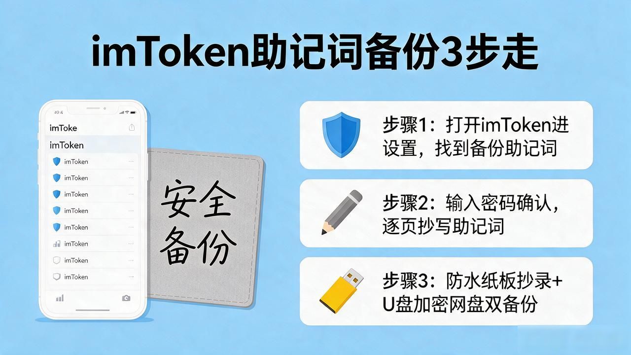 imtoken文件怎样备份？老用户教你3步安全保存