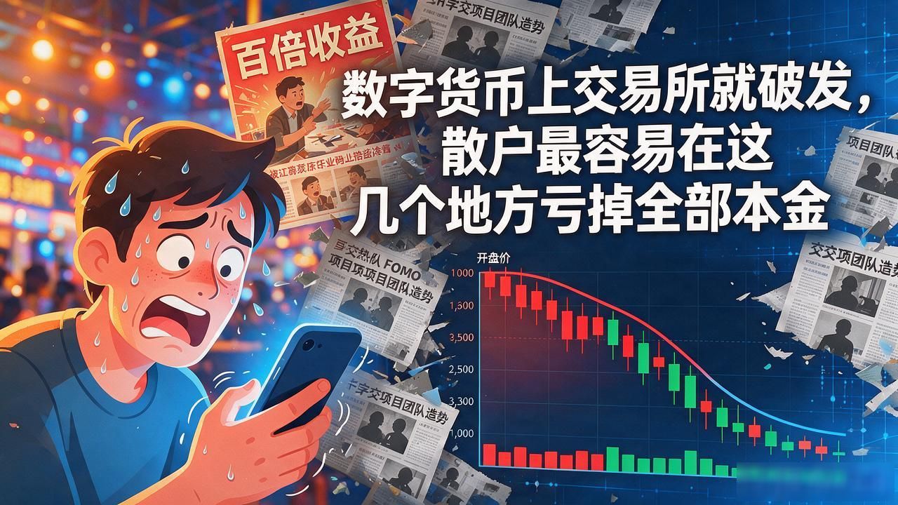 数字货币上交易所就破发，散户最容易在这几个地方亏掉全部本金