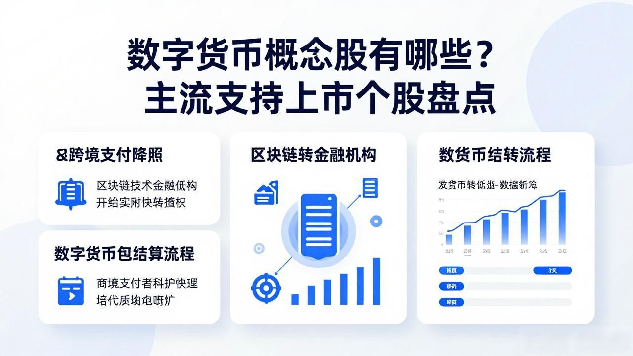 数字货币概念股有哪些？主流支持上市个股盘点