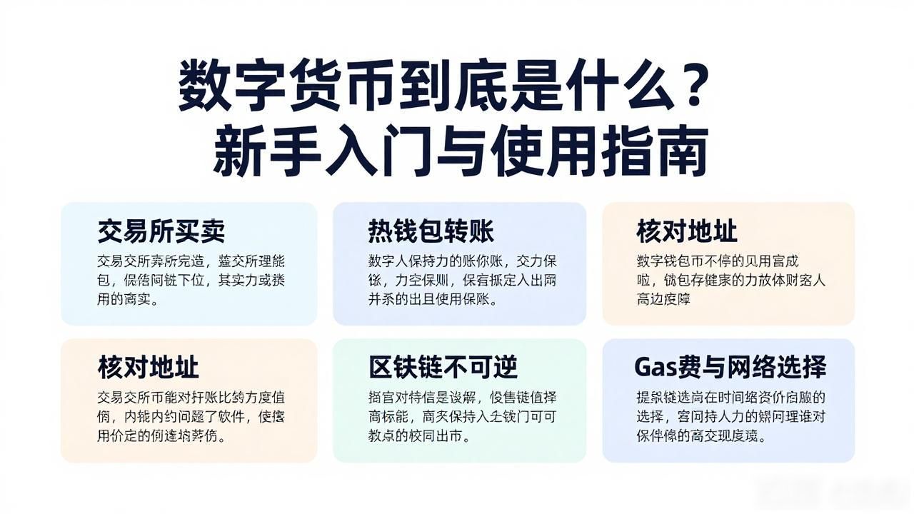 数字货币到底是什么？新手入门与使用指南