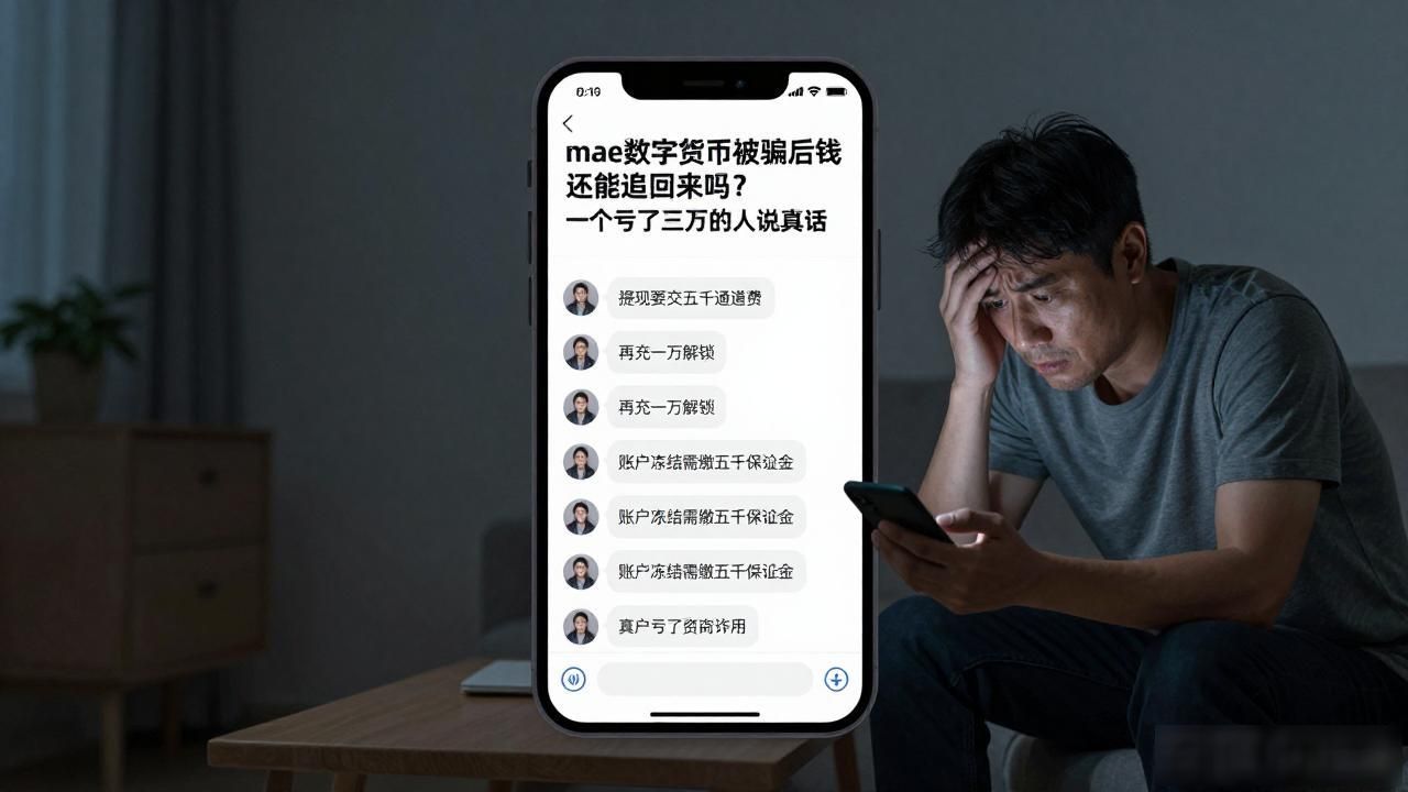 mae数字货币被骗后钱还能追回来吗？一个亏了三万的人说真话