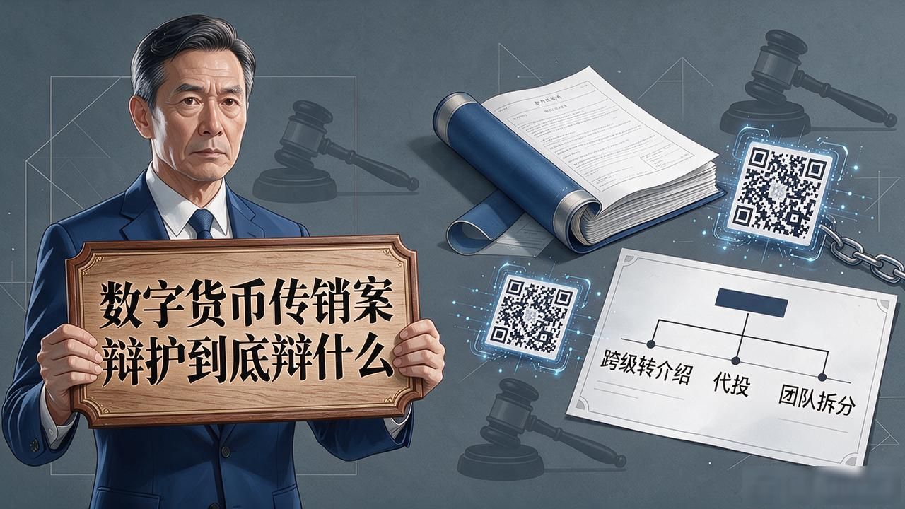数字货币传销案辩护到底辩什么，律师必须替当事人讲清这几件事