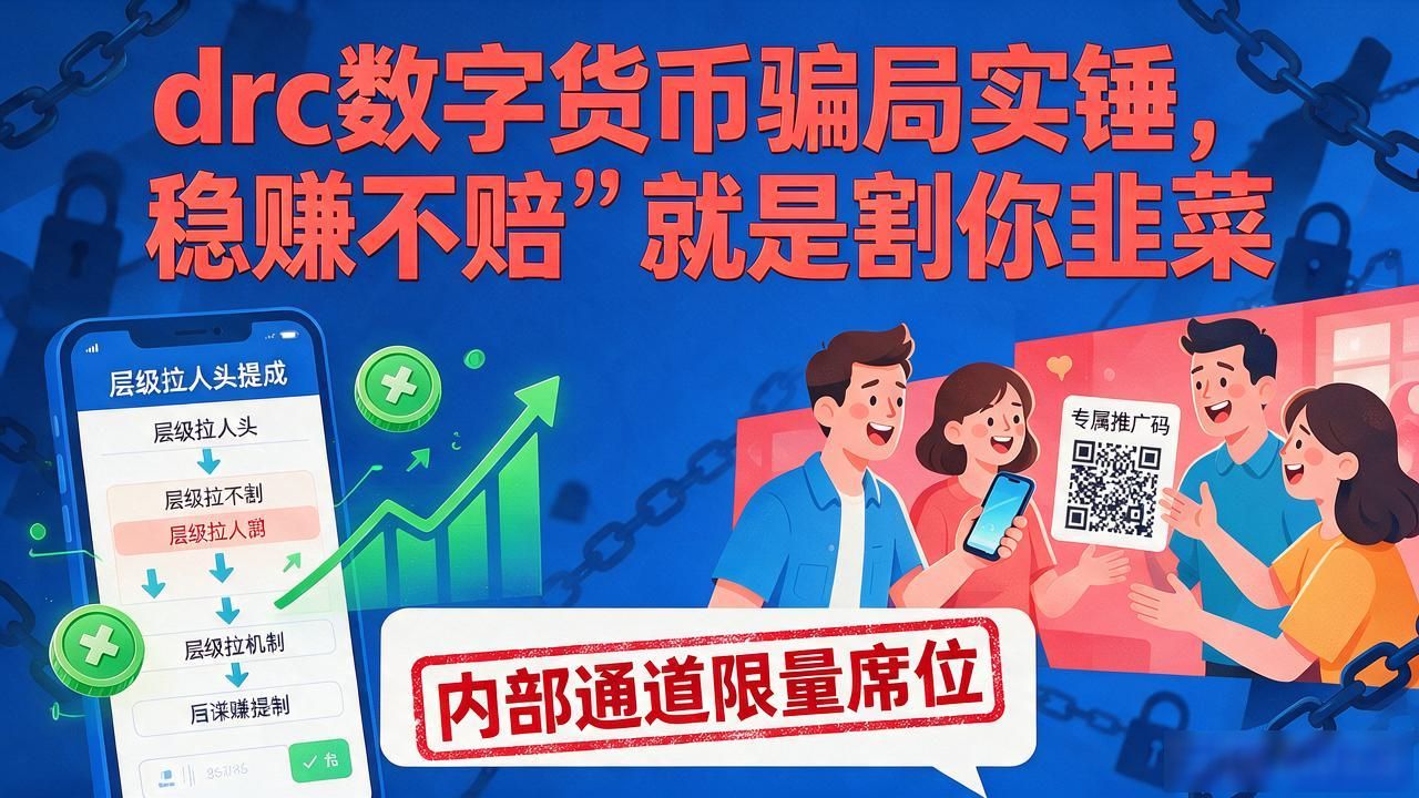 drc数字货币骗局实锤，"稳赚不赔"就是割你韭菜