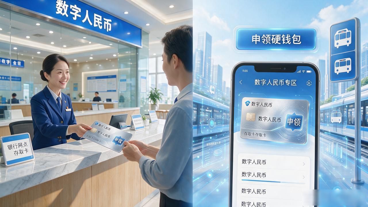 数字货币存取卡在哪里领？带身份证去银行网点或手机银行APP就能办