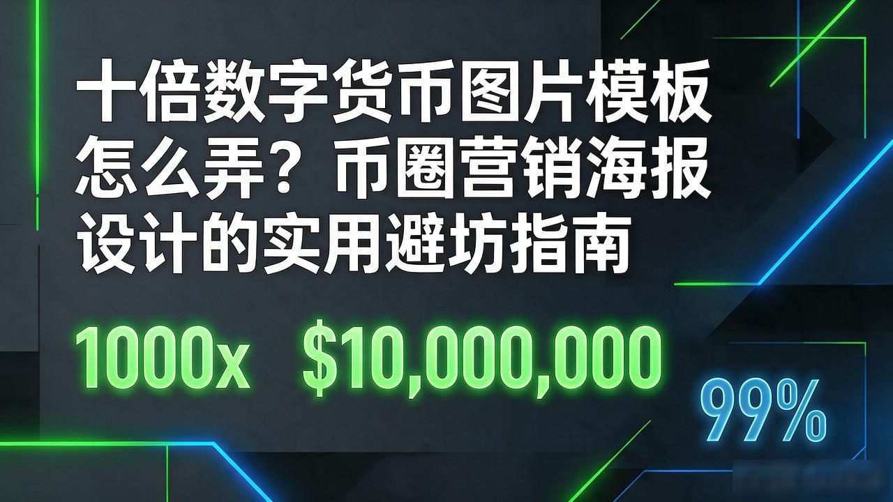 十倍数字货币图片模板怎么弄？币圈营销海报设计的实用避坑指南