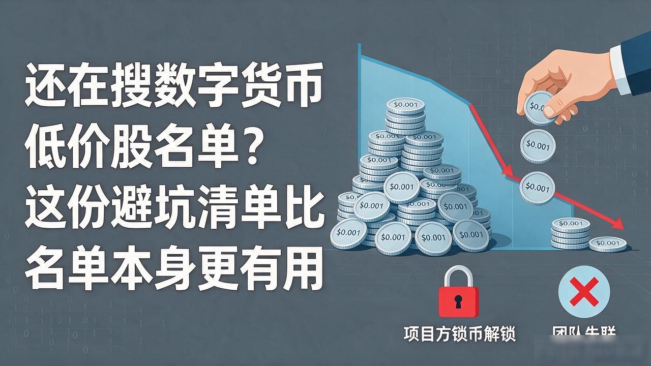 还在搜数字货币低价股名单？这份避坑清单比名单本身更有用