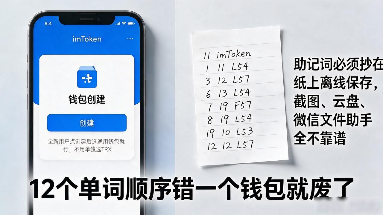 imToken创建TRX钱包，手把手教程一次讲明白