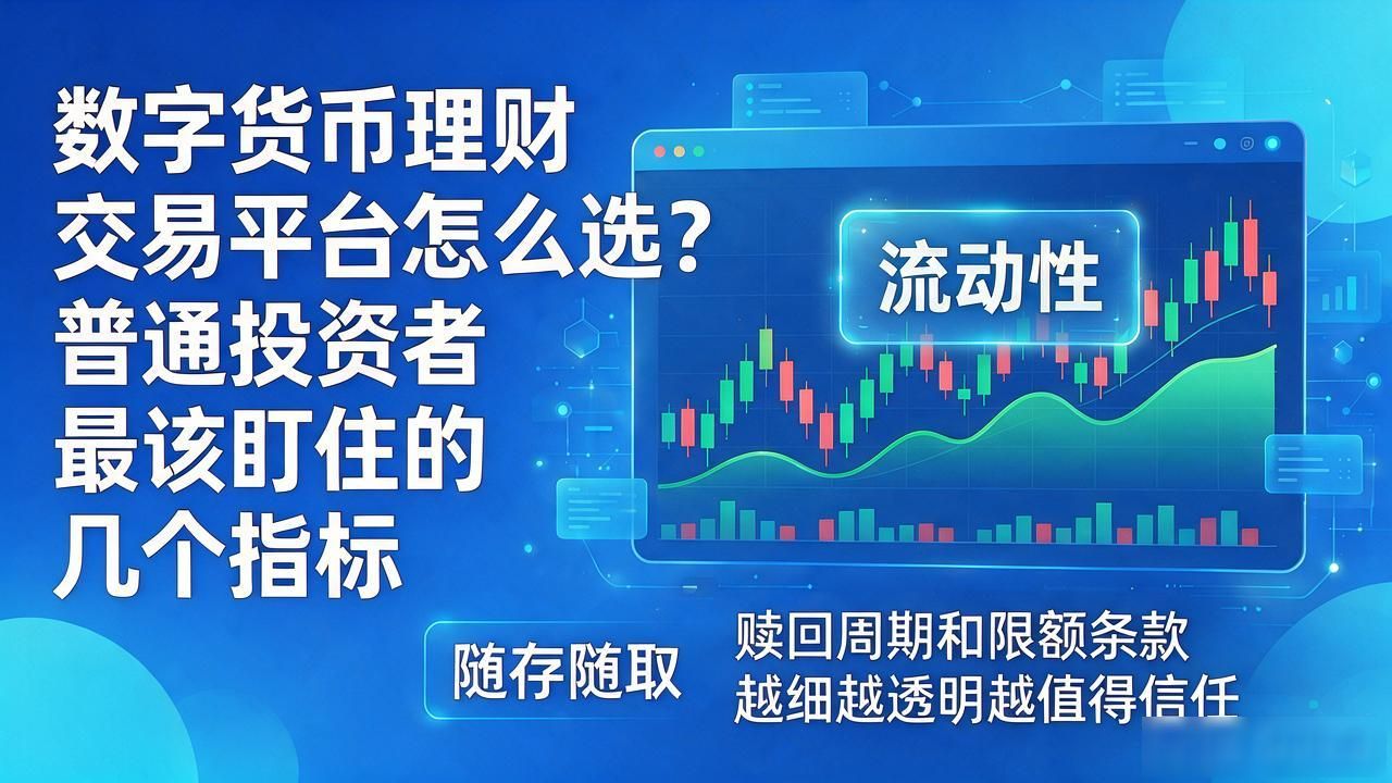 数字货币理财交易平台怎么选？普通投资者最该盯住的几个指标