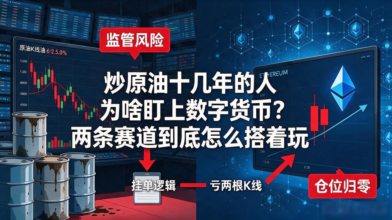 炒原油十几年的人为啥盯上数字货币？两条赛道到底怎么搭着玩