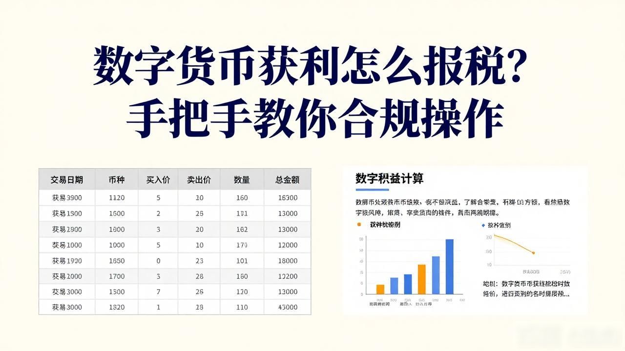 数字货币获利怎么报税？手把手教你合规操作