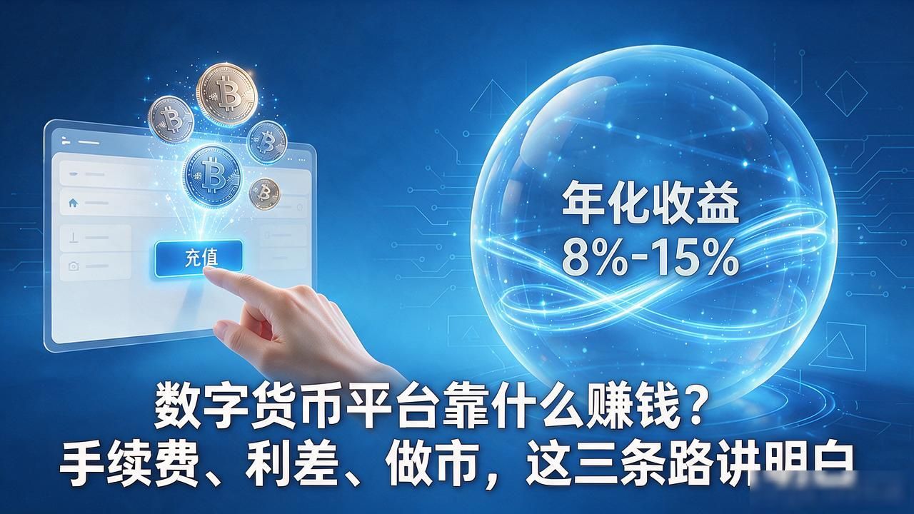 数字货币平台靠什么赚钱？手续费、利差、做市，这三条路讲明白