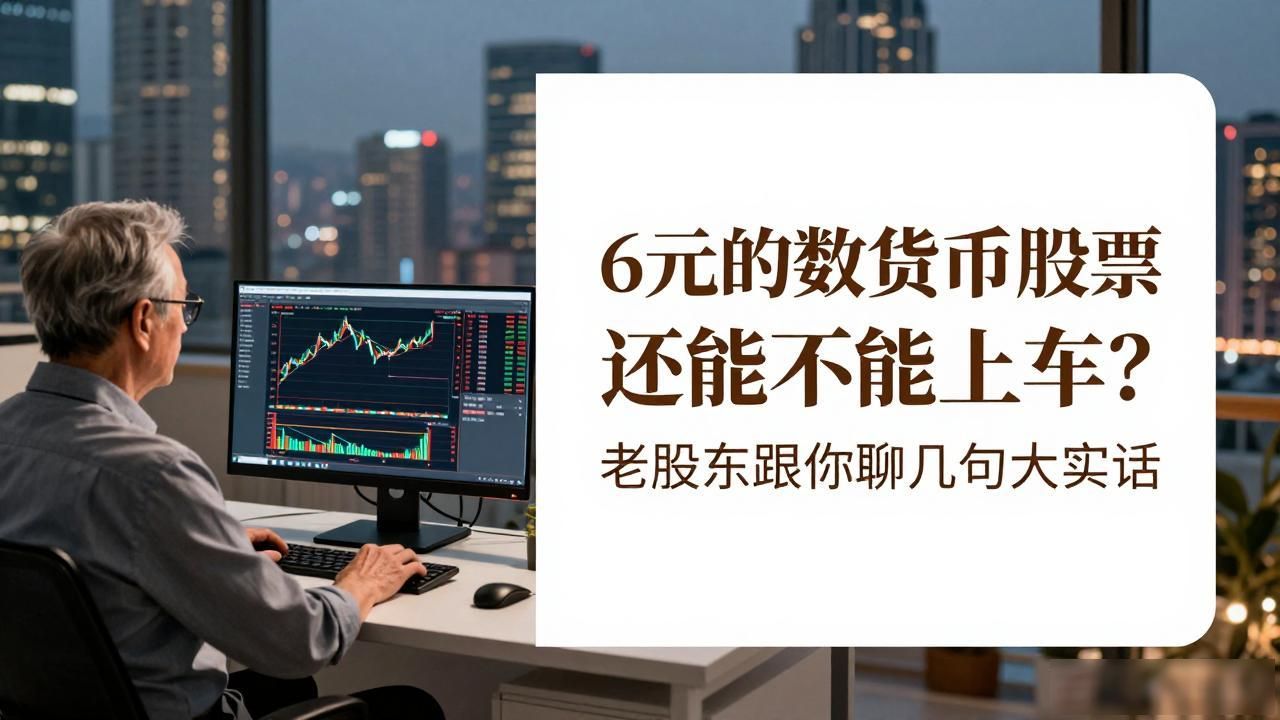 6元的数字货币股票还能不能上车？老股民跟你聊几句大实话