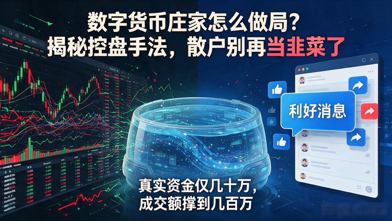 数字货币庄家怎么做局？揭秘控盘手法，散户别再当韭菜了