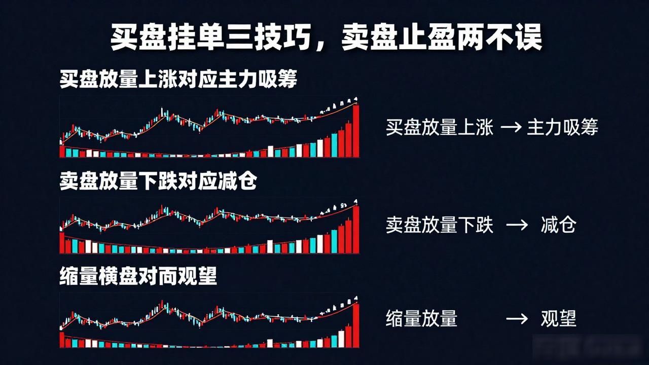 买盘挂单三技巧，卖盘止盈两不误
