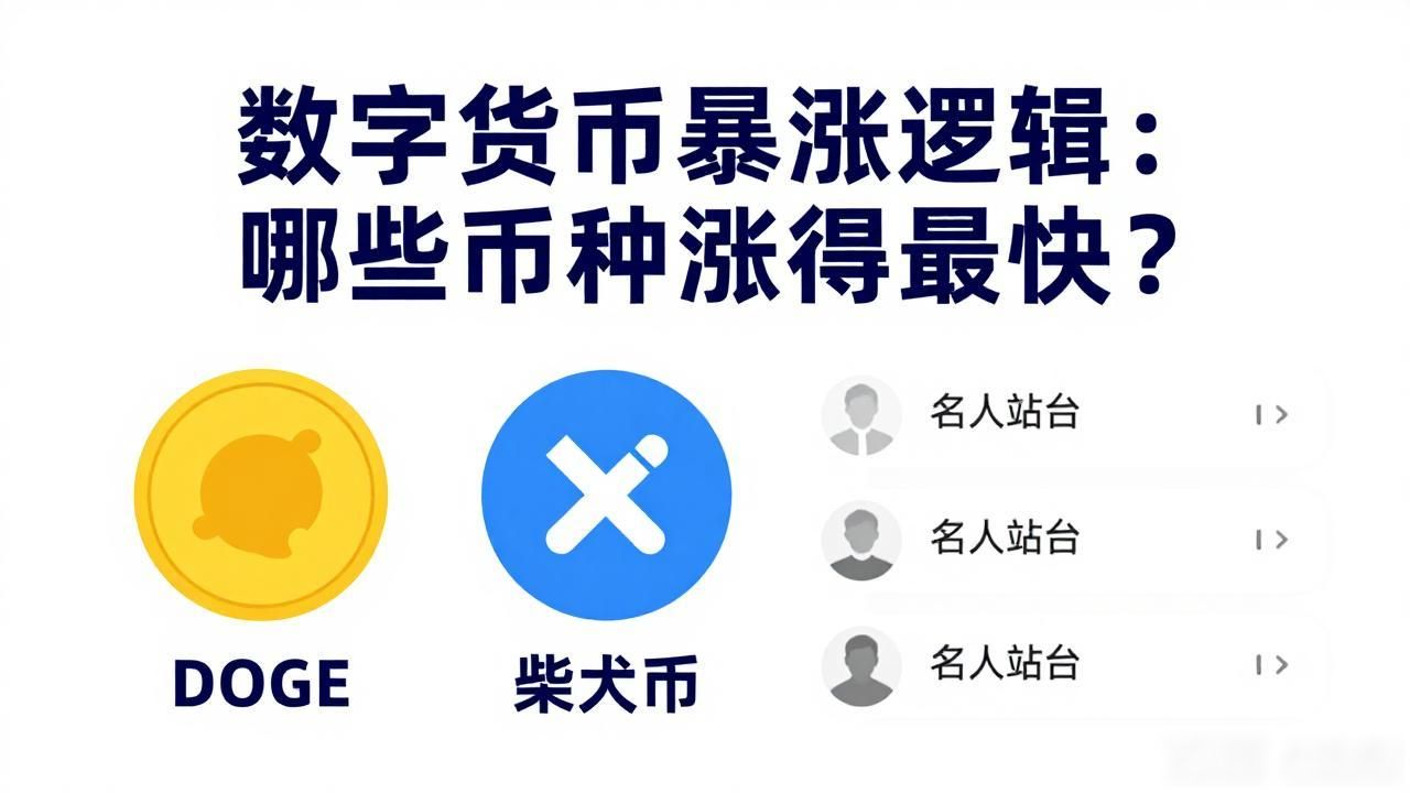 数字货币暴涨逻辑：哪些币种涨得最快？