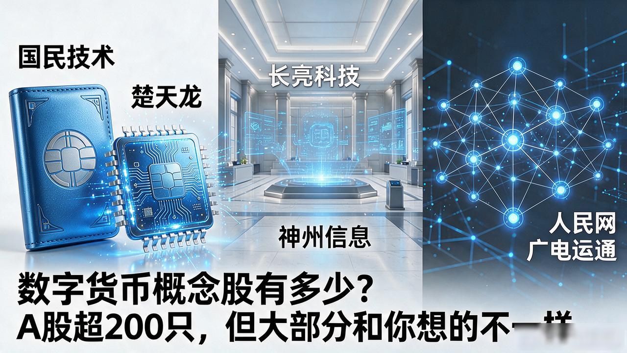 数字货币概念股有多少？A股超200只，但大部分和你想的不一样