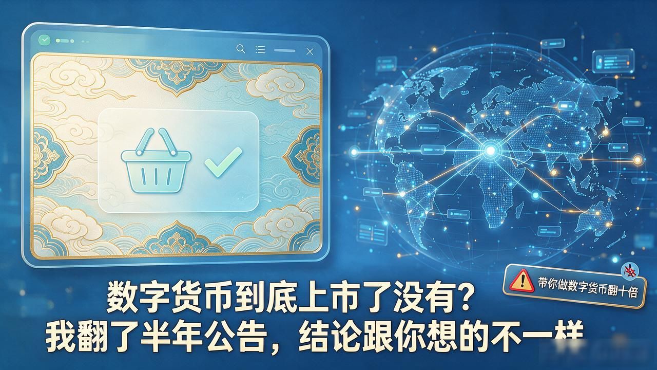 数字货币到底上市了没有？我翻了半年公告，结论跟你想的不一样