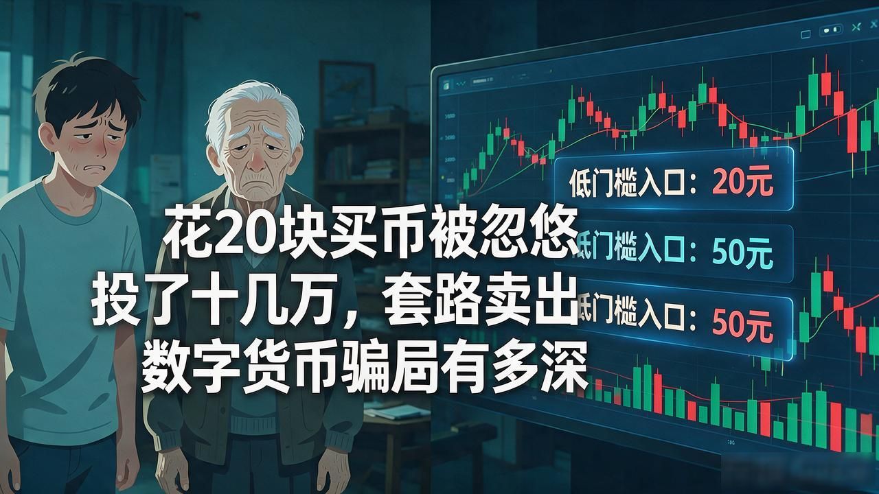 花20块买币被忽悠投了十几万，套路卖出数字货币骗局有多深